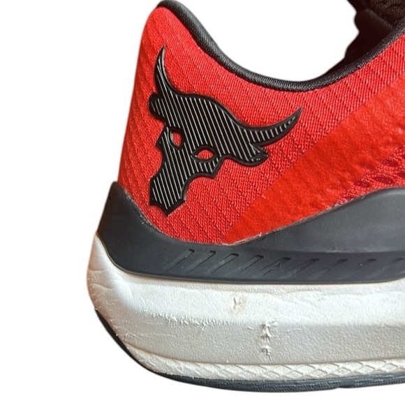 Under Armour Project Rock Training Sneaker Shoe Red BSR 2 Athletic Gym M8.5/W10 - Picture 14 of 16